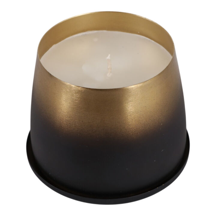 Vanilla Metal Ombre Candle