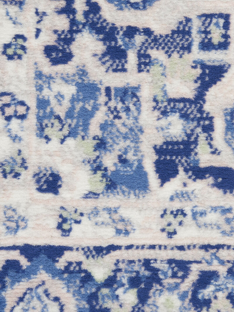 Whimsicle WHS03 Ivory/Blue 8' x Round Rug image number 5