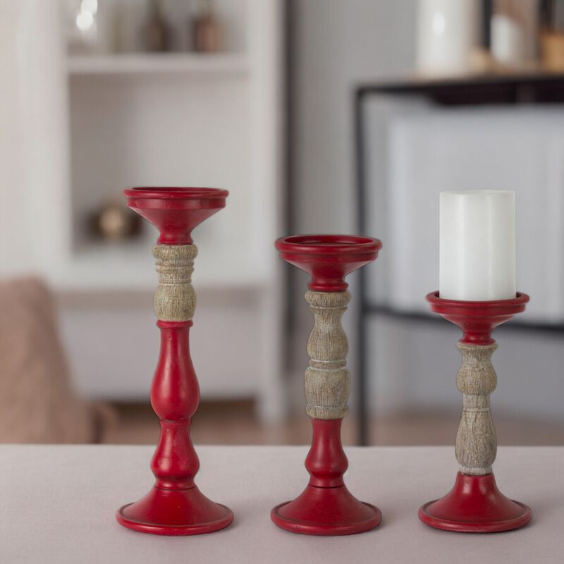 Set of 3 Decorative Candle Holders for Elegant Home Décor and Lighting