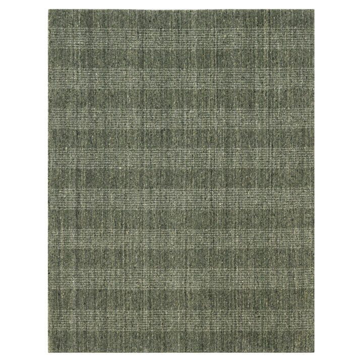 HomeRoots Wool Plaid Hand Woven Area Rug