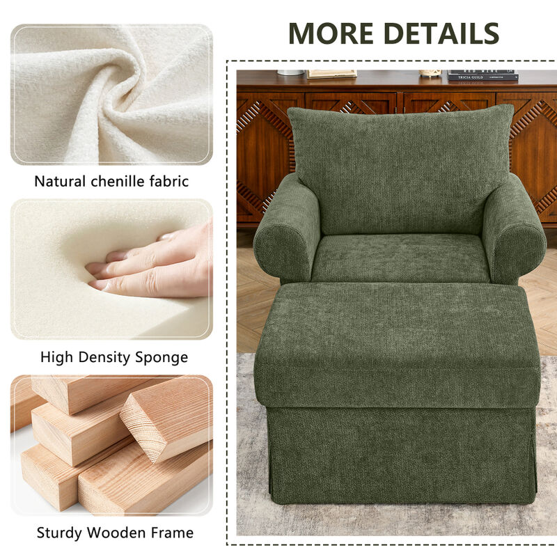 Nogbuf Chenille Accent Chair image number 2