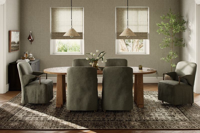 Ayla Worn Oak Dining Table