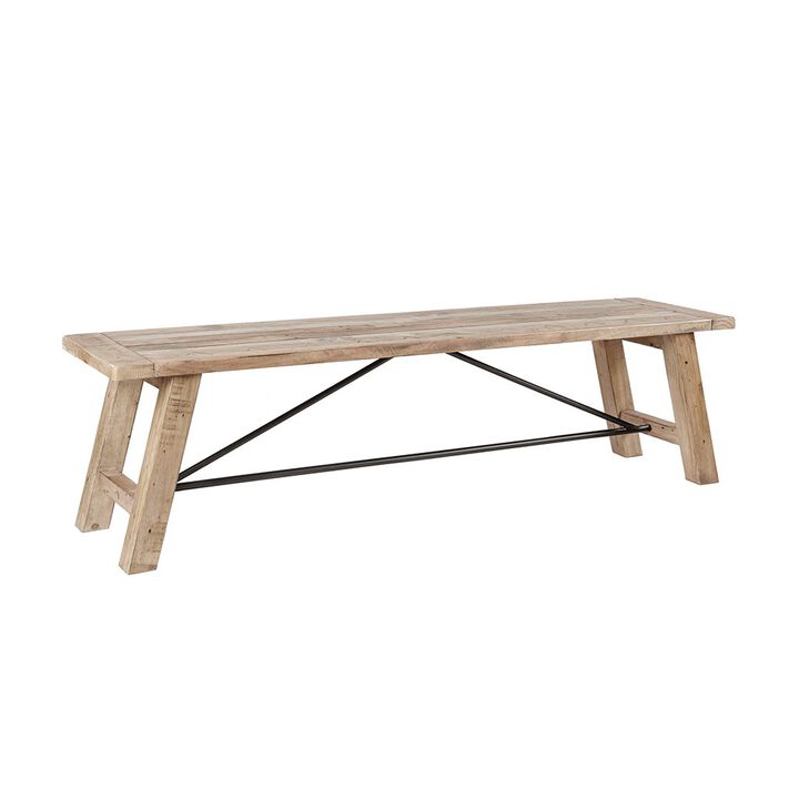 Gracie Mills Harold Solid Wood Dining Bench