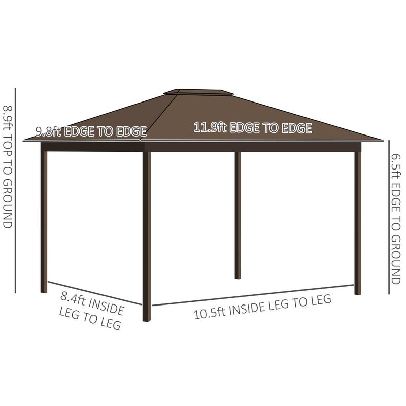 Hivvago 10x10 Pop Up Canopy Tent with Sidewalls image number 2