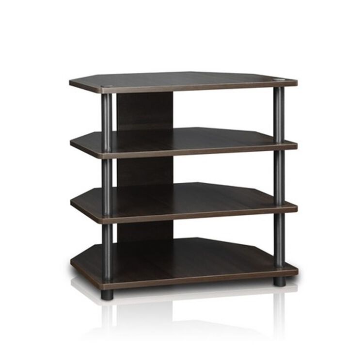 Furinno TurnNTube Easy Assembly 3Tier Petite TV Stand   23.2 x 23.7 x 14.6 in.