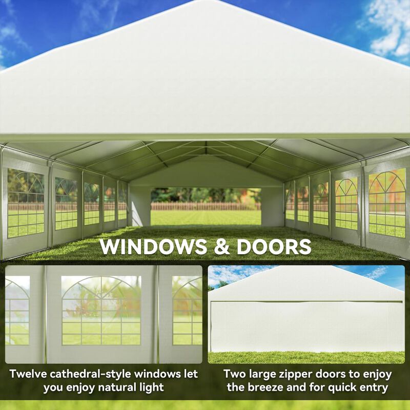 Hivvago Heavy-Duty 23' x 39' Event & Wedding Canopy image number 4