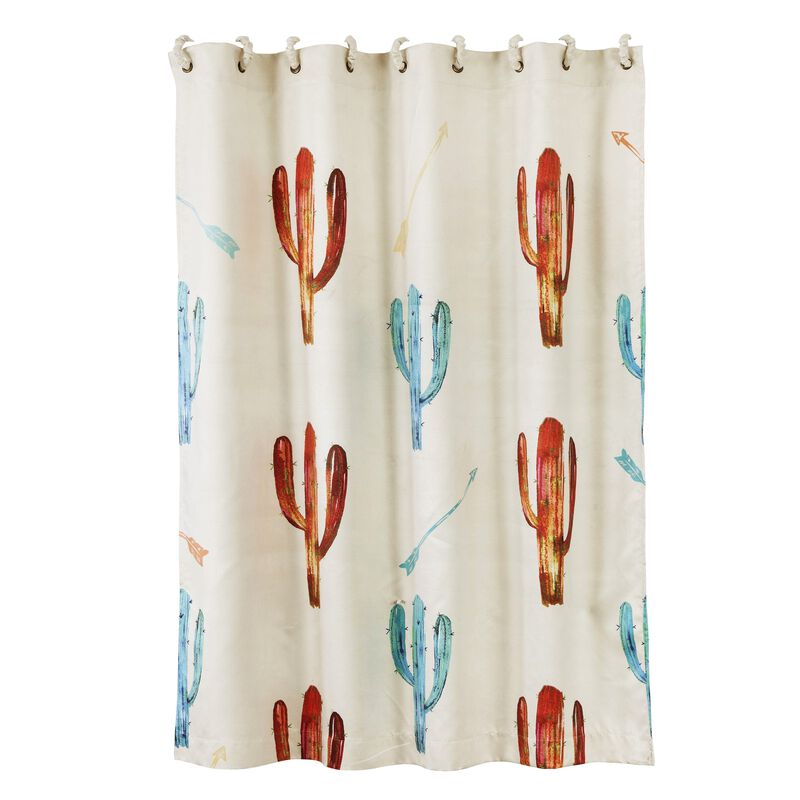 Cactus & Arrow Shower Curtain image number 0