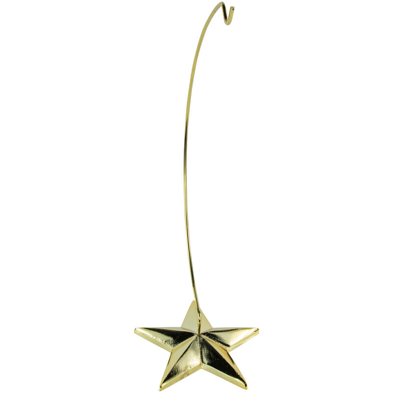 12.50" Gold Star Christmas Ornament Holder