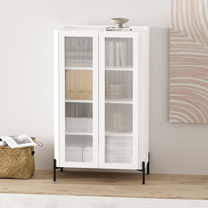 Abbey White Décor Cabinet