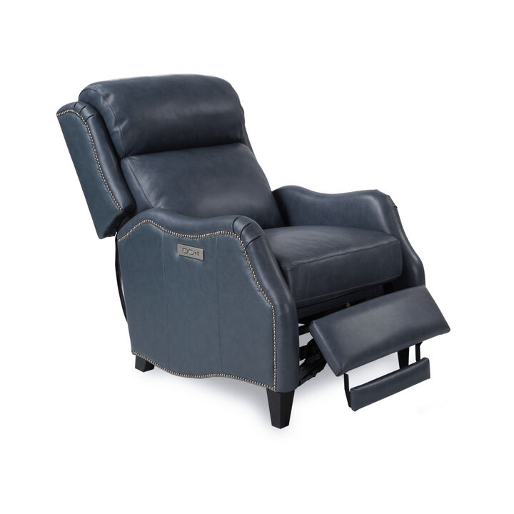 Belinda Full Genuine Leather Dual Power Recliner Chair USB Type C Charger