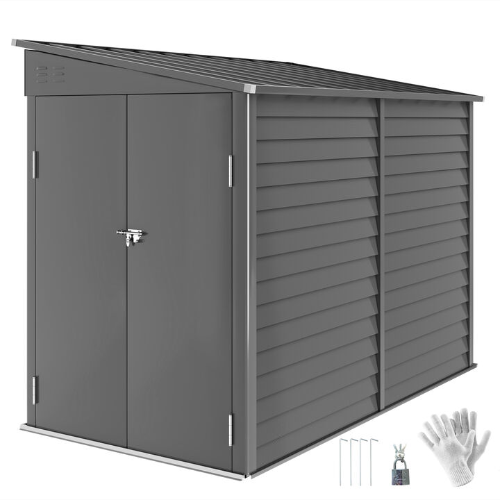 Hivvago 4.6x9 FT Outdoor Lean-To Storage Shed