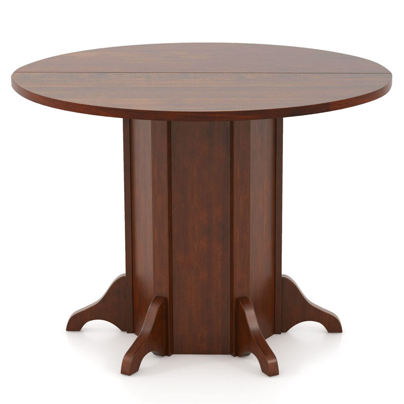 Round Dining Table with Pedestal Base for 4-6 People, Perfect for Family Meals