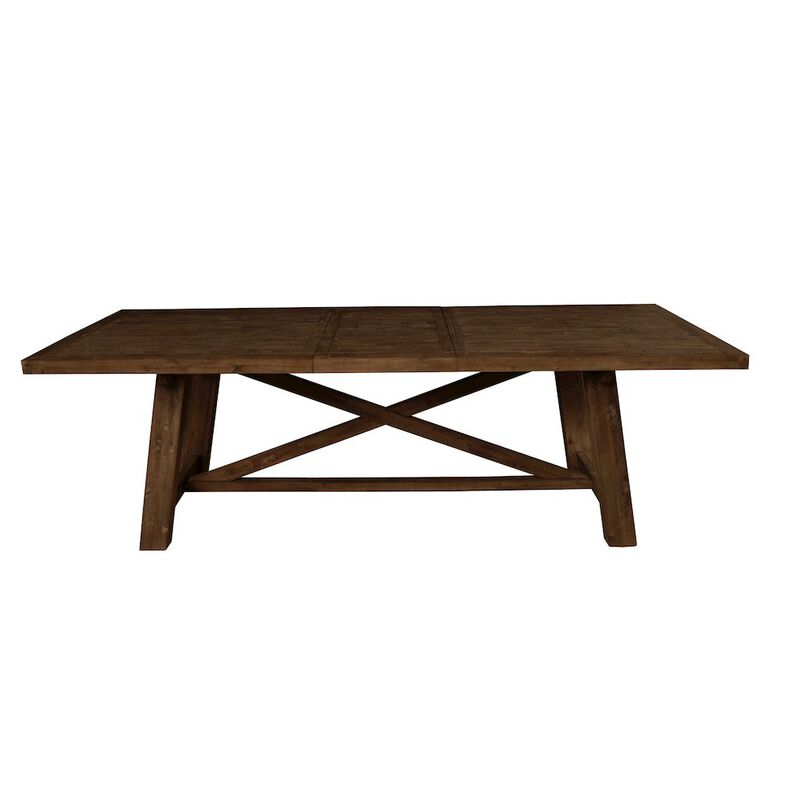 Alpine Furniture Newberry Rectangular Dining Table, Medium Brown