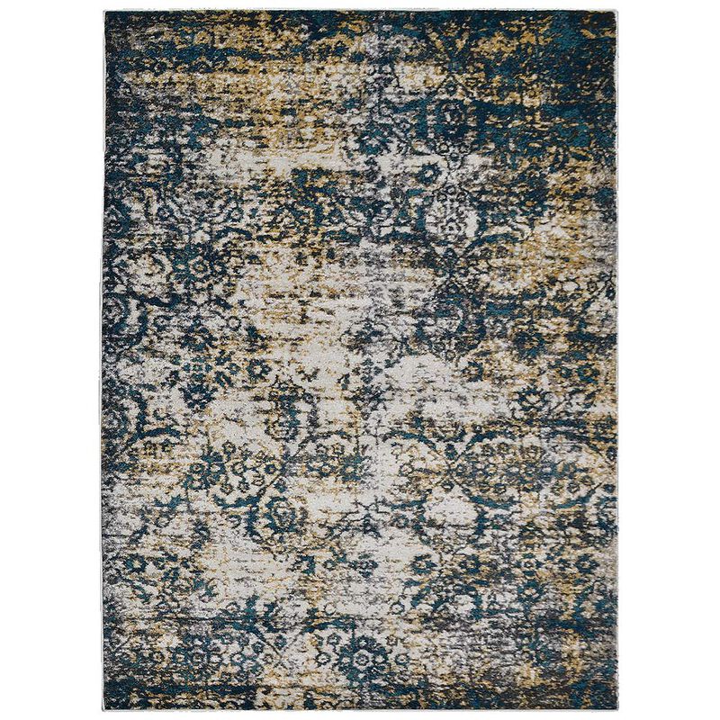 RUGSOTIC CARPETS MACHINE MADE HEATSET POLYPROPYLENE AREA RUGS  - Rectangle Shape, Floral Modern Design, Midium Pile Machine Made Area Rugs (M00006) image number 0