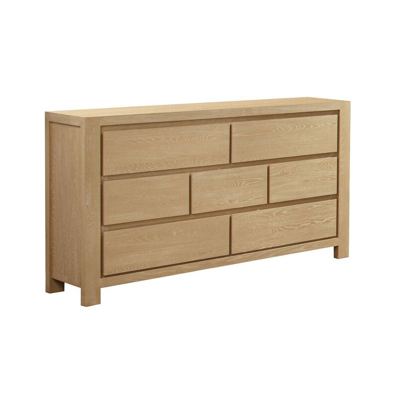 Rubber Wood Light Oak Natuiral Finish Dresser image number 0