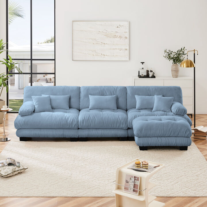 Teftor Oversized L-Shaped Cloud Sectional