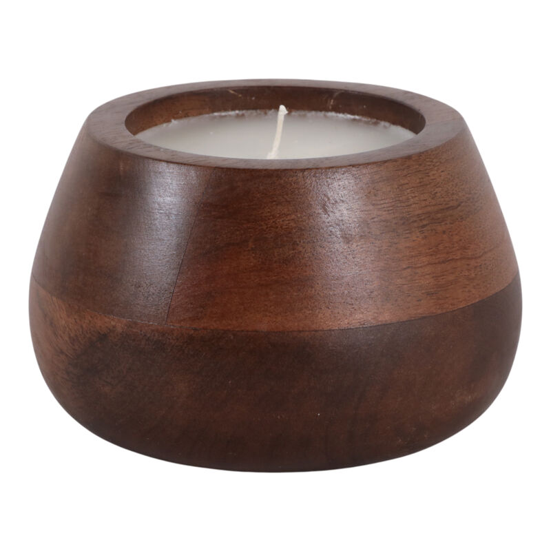 Vanilla Wood Bowl Candle image number 2