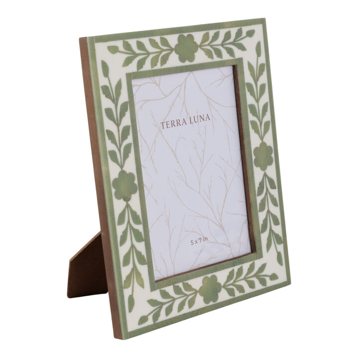 Sage Green Petals Photo Frame