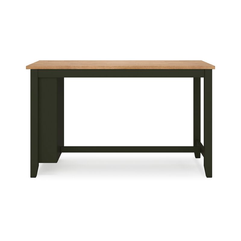 Gasy Counter Height Dining Table, 60 Inch, Green Mango Wood, Brown