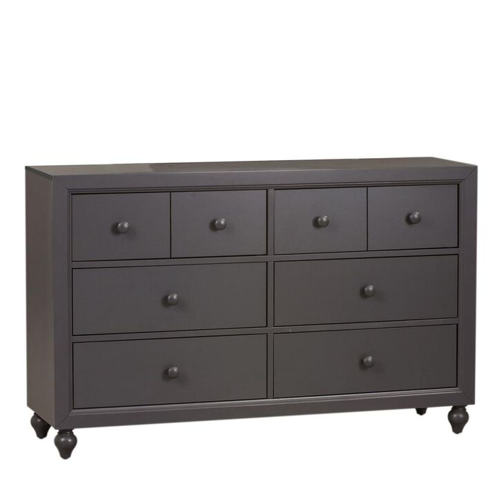 Liberty Furniture Cottage View 6 Drawer Dresser in Dark Gray