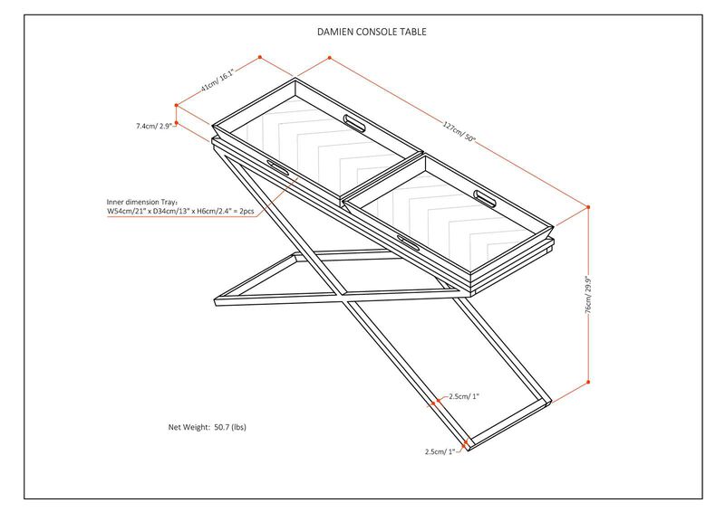 Simpli Home Damien Console Table image number 7
