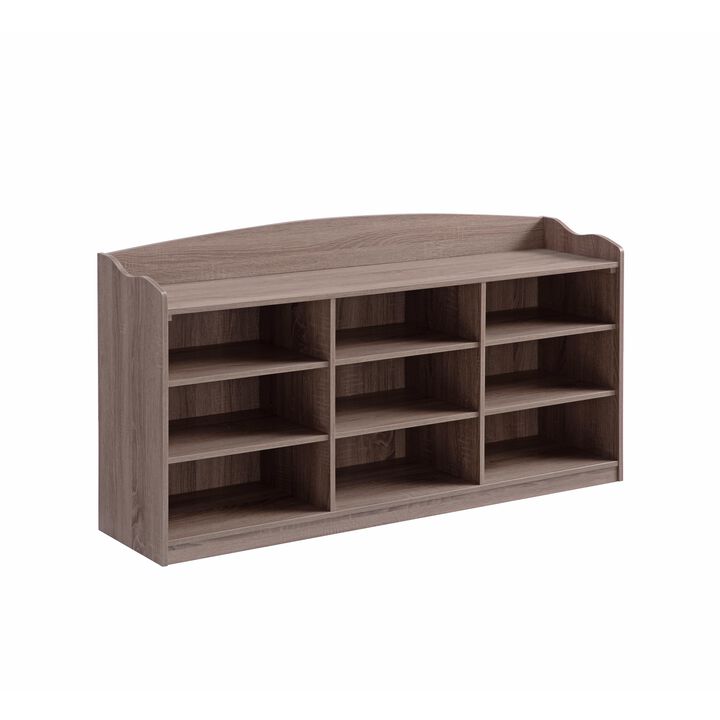 Streamdale Shoe Bench Dark Taupe