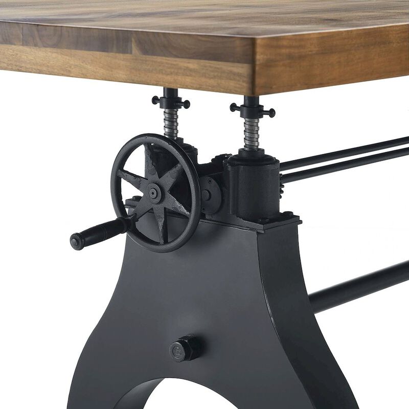 Genuine 96" Crank Adjustable Height Dining and Conference Table image number 8