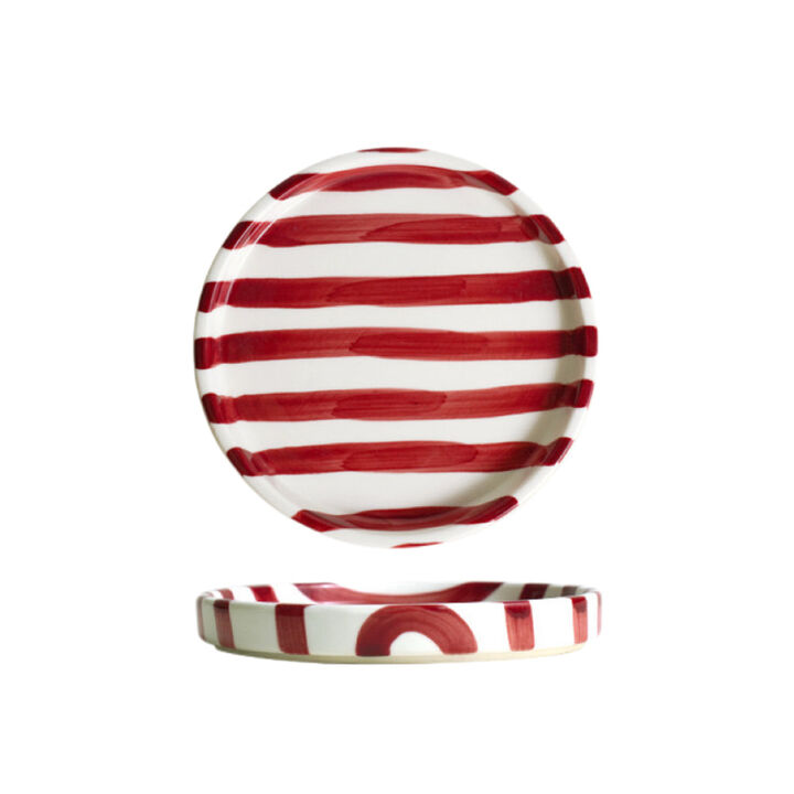 Simple Striped Ceramic Plate