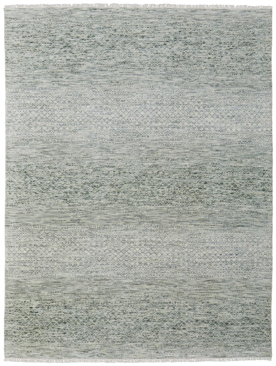 HomeRoots Wool Hand Knotted Area Rug With Fringe