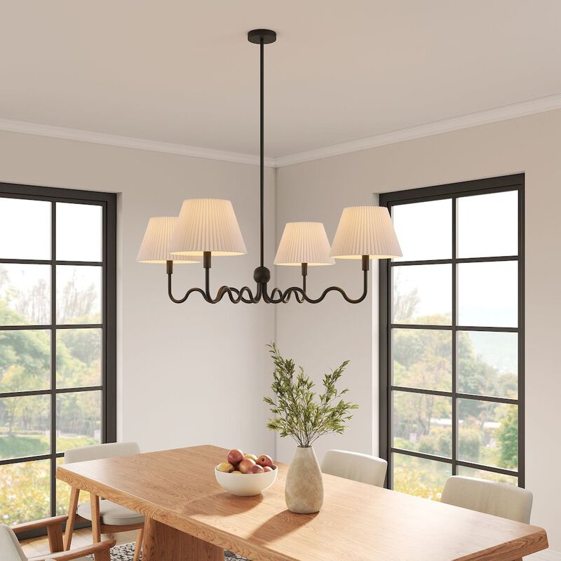 Wave Squiggle 4-Arm Pendant Light image number 9
