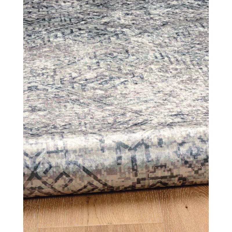 Linon Emerald Duluth Grey & Blue, Rug image number 1
