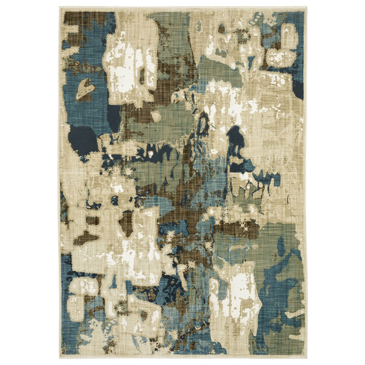 HomeRoots Abstract Area Rug