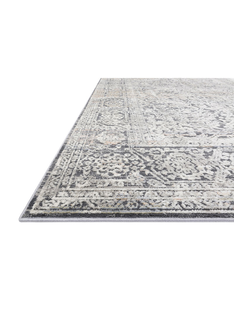 Lucia LUC03 Steel/Ivory 4' x 5'7" Rug