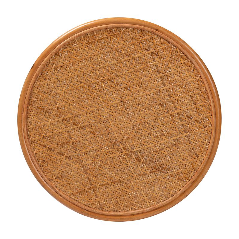 Bali & Pari Eldon Bohemian Honey Rattan Large End Table