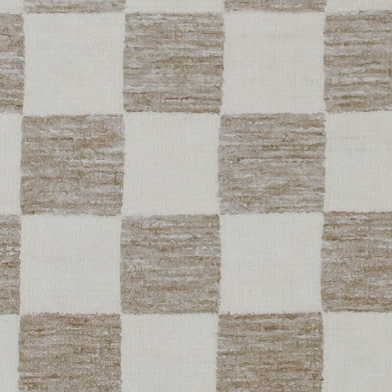 HomeRoots Checkered Power Loom Area Rug image number 0