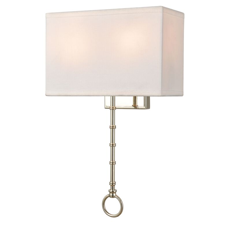 Shannon 17'' High 2-Light Silver Sconce
