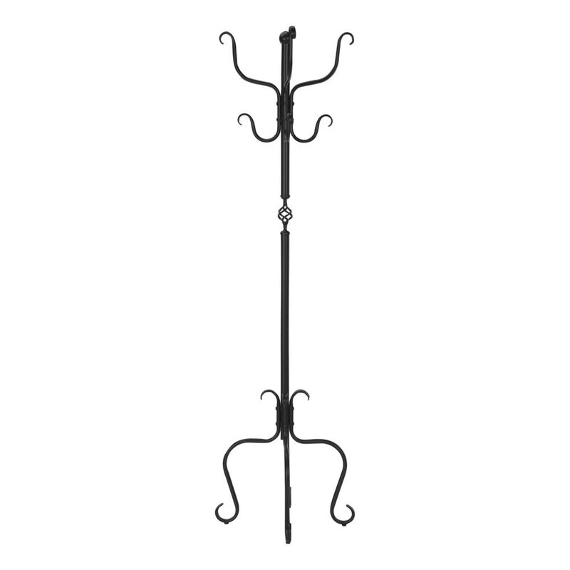 Monarch Coat Rack, Hall Tree, Free Standing, 8 Hooks, Entryway, 74H, Bedroom image number 1