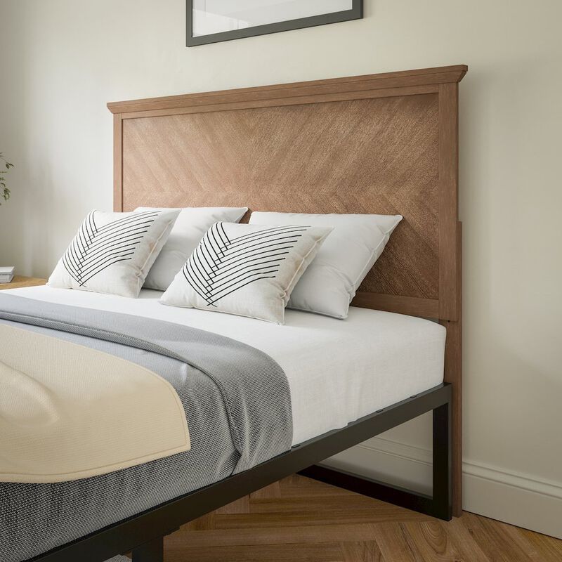 Flash Furniture Contemporary Full Size Herringbone Pattern Headboard image number 5