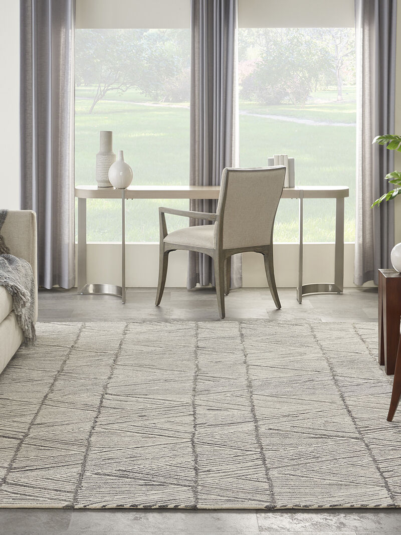 Colorado CLR01 Gray/White 8'3" x 11'6" Rug