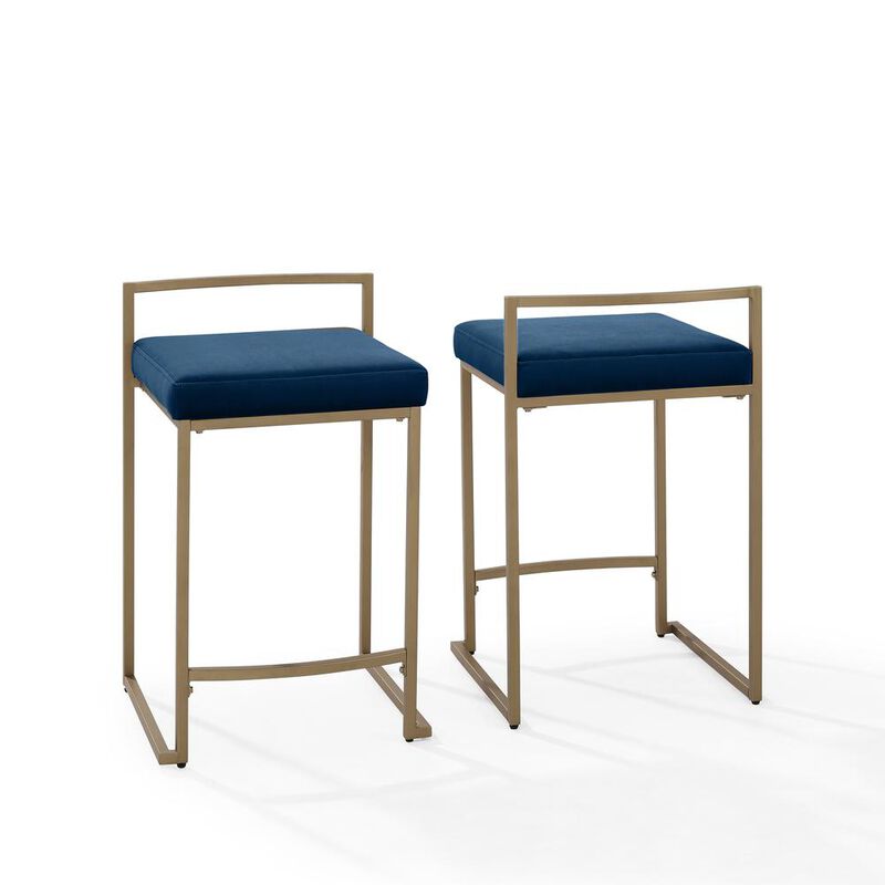 Harlowe 2-Piece Counter Height Bar Stool Set