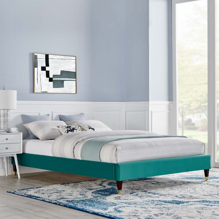 Modway - Harlow Full Performance Velvet Platform Bed Frame