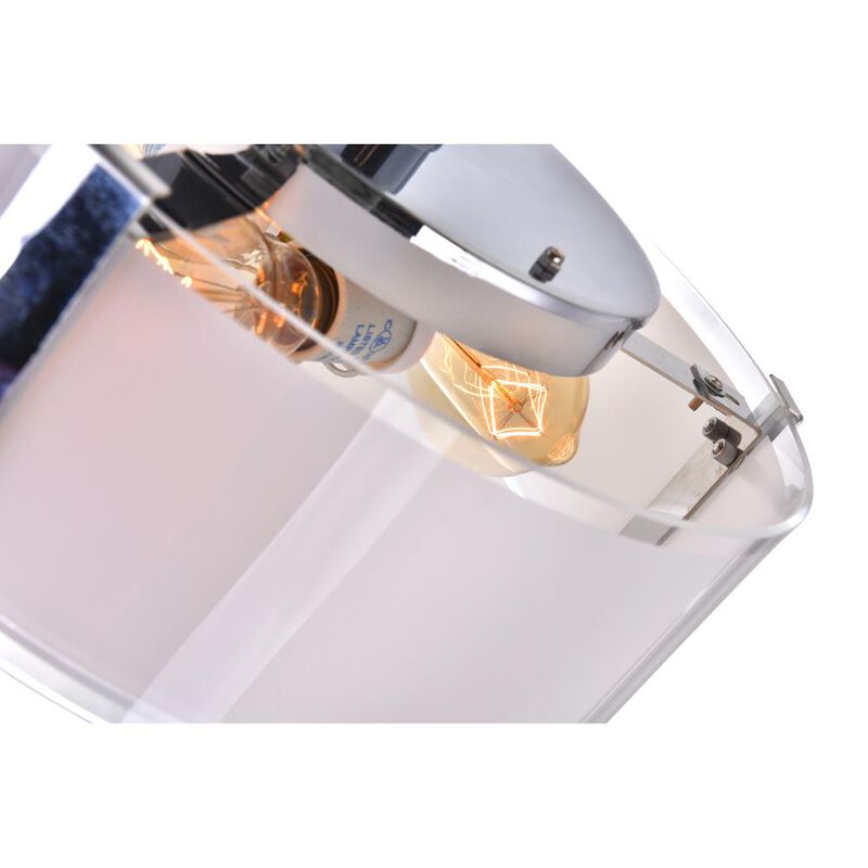 Lucie 4 Light Drum Shade Chandelier With Chrome Finish