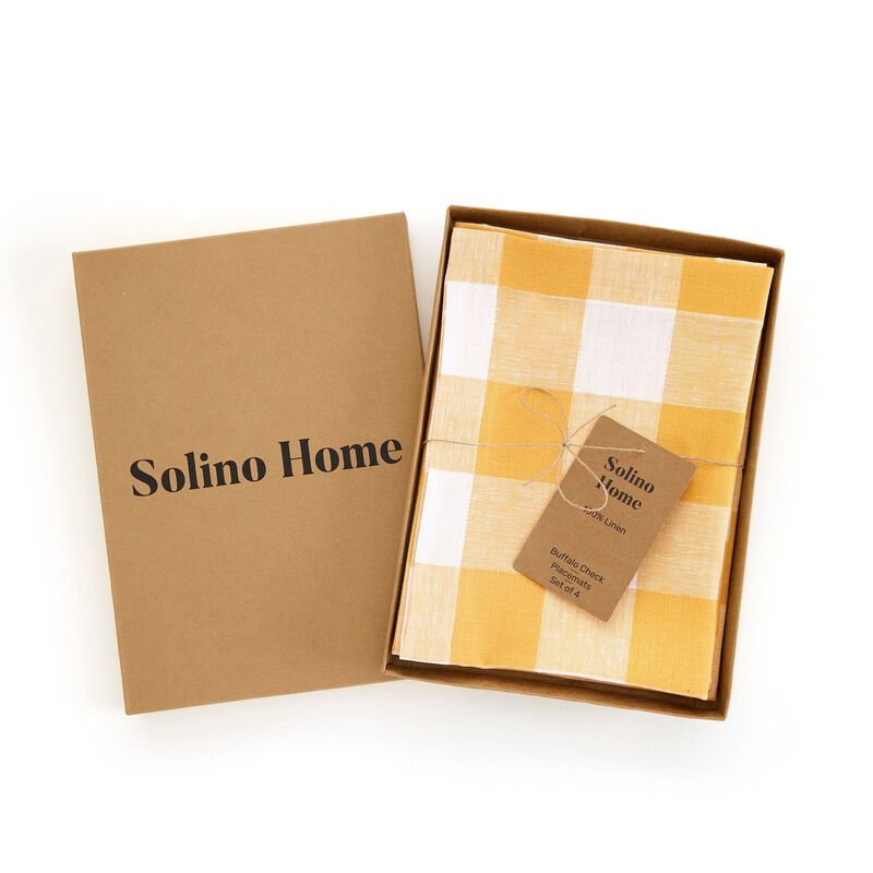 Linen Placemats - Buffalo Check image number 4