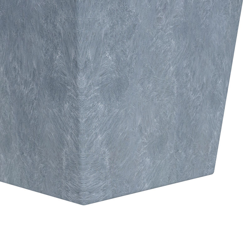Leisuremod Serene Series Fiberstone and MgO Clay Square 21" Planter