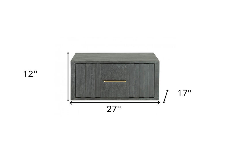 Durable Solid/Manufactured Wood 1-Drawer Bedside Cabinet