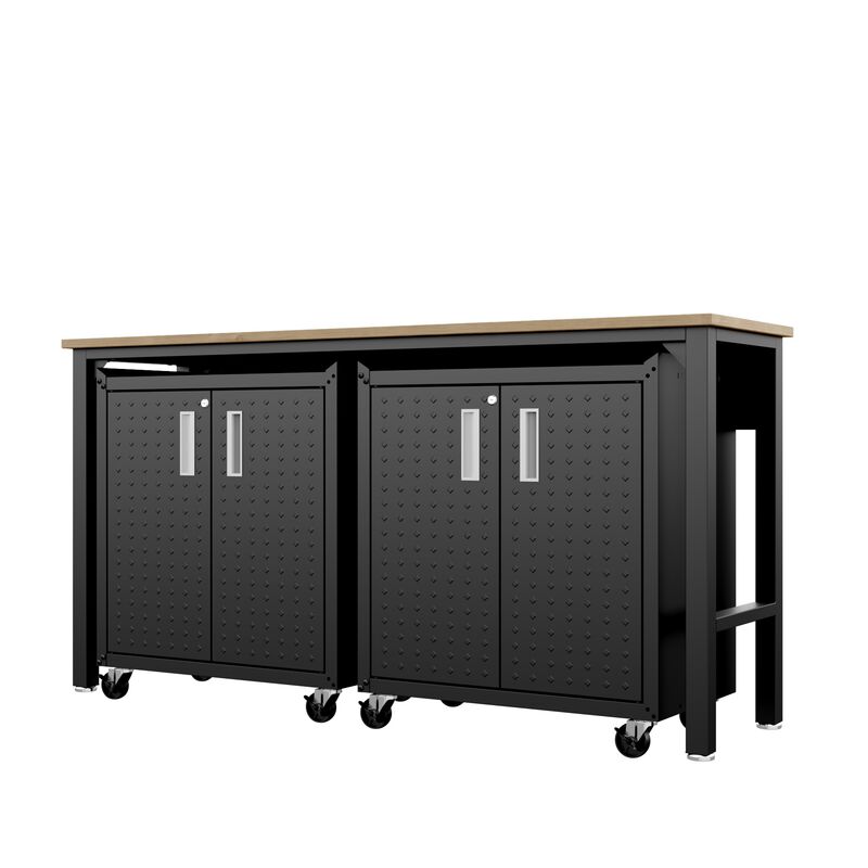 Fortress Dark Gray 3-Piece Garage Set