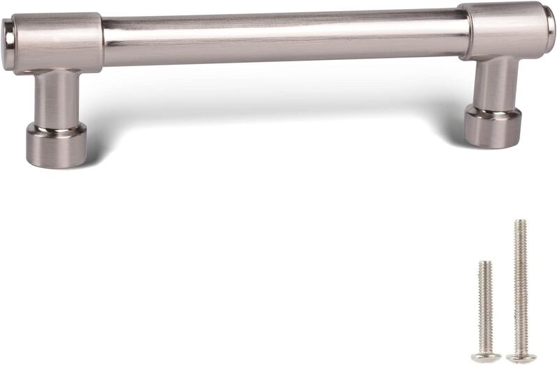 khtumeware Brushed Satin Nickel Cabinet Pulls - Center to Center 4"" (Approx. 102MM) - Pack of 10 - Kitchen Handles for Cabinets