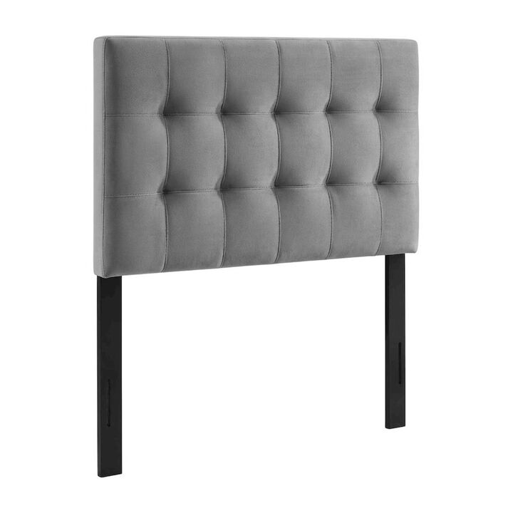 Biscuit Tufted Twin Headboard in Performance Velvet with Durable Frame