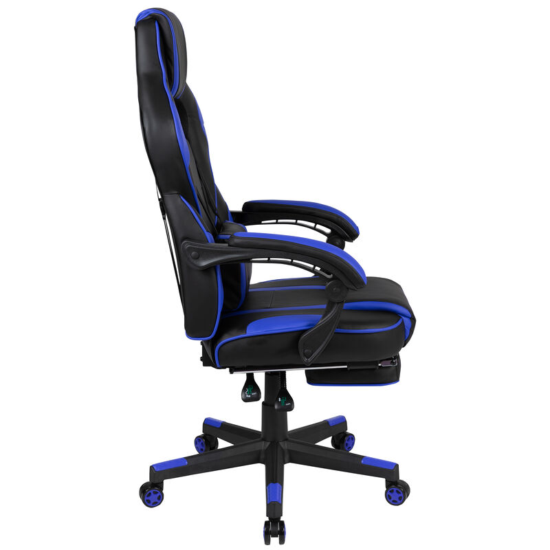 X40 Gaming Chair Racing Ergonomic Computer Chair with Fully Reclining Back/Arms, Slide-Out Footrest, Massaging Lumbar - / image number 8