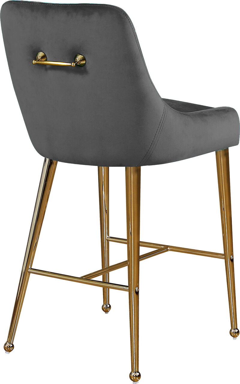 Meridian Furniture Owen Velvet Stool, Set of 2